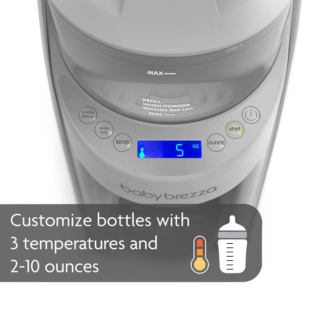 Baby Brezza Formula Pro Advanced Automatic Warm Formula Dispenser, BPA-Free, White