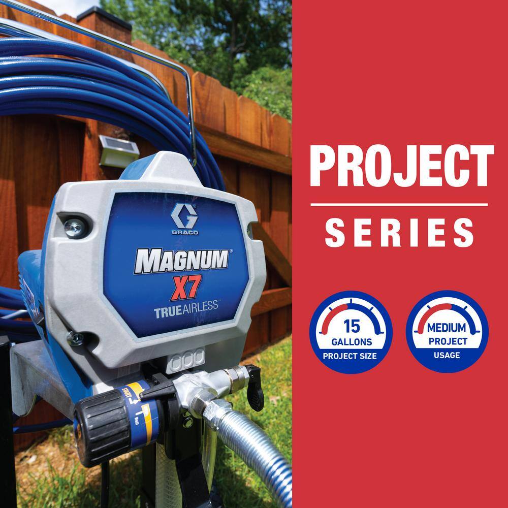 Graco Magnum X7 (262805) Cart Airless Paint Sprayer – 3000 PSI, SG2 Gun, 100 ft Hose, Made in USA