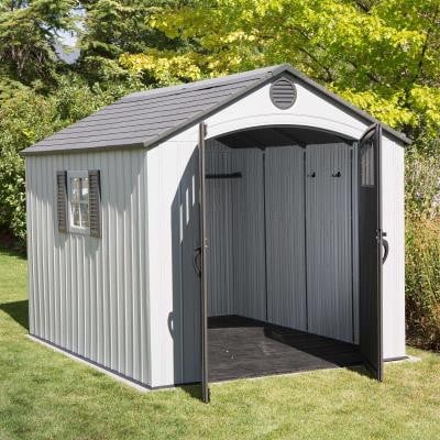 8 ft x 10 ft Outdoor Storage Shed 340 – Steel-Reinforced Dual-Wall HDPE Garden Shed with Window
