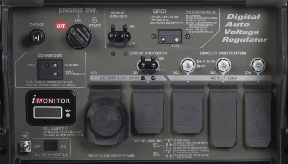 Honda EB10000 Industrial Generator – 10,000W GX630 V-Twin with CO-MINDER, Electric Start