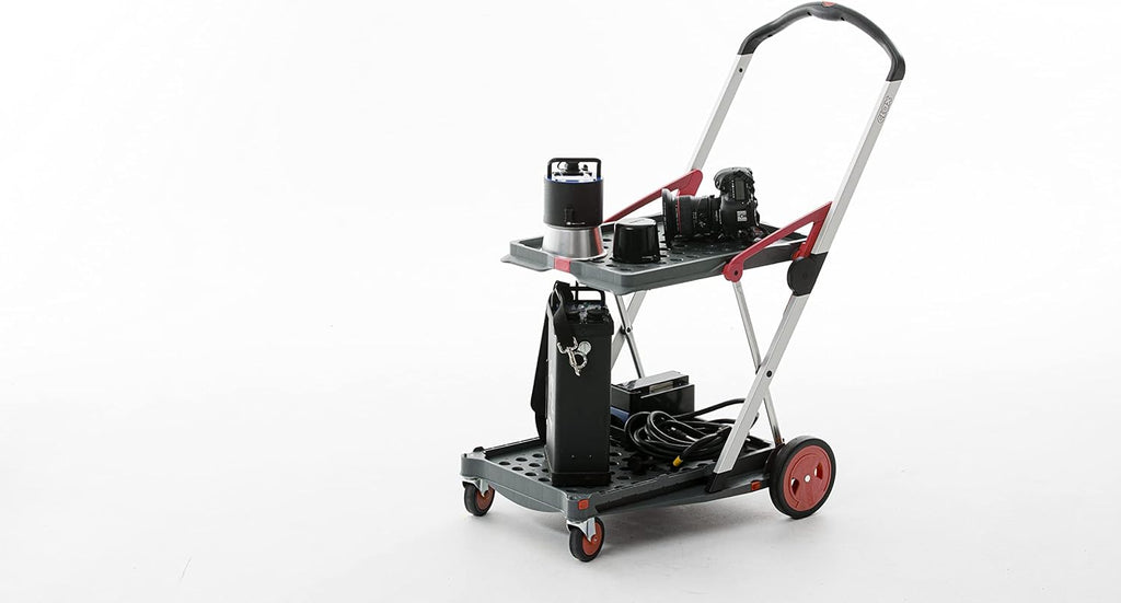 CLAX Folding Collapsible Transport Trolley – Aluminium Frame, Storage Crate, 132 lb Load