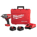 Milwaukee M18 FUEL 1/2 inch high-torque impact wrench with friction ring and batteries