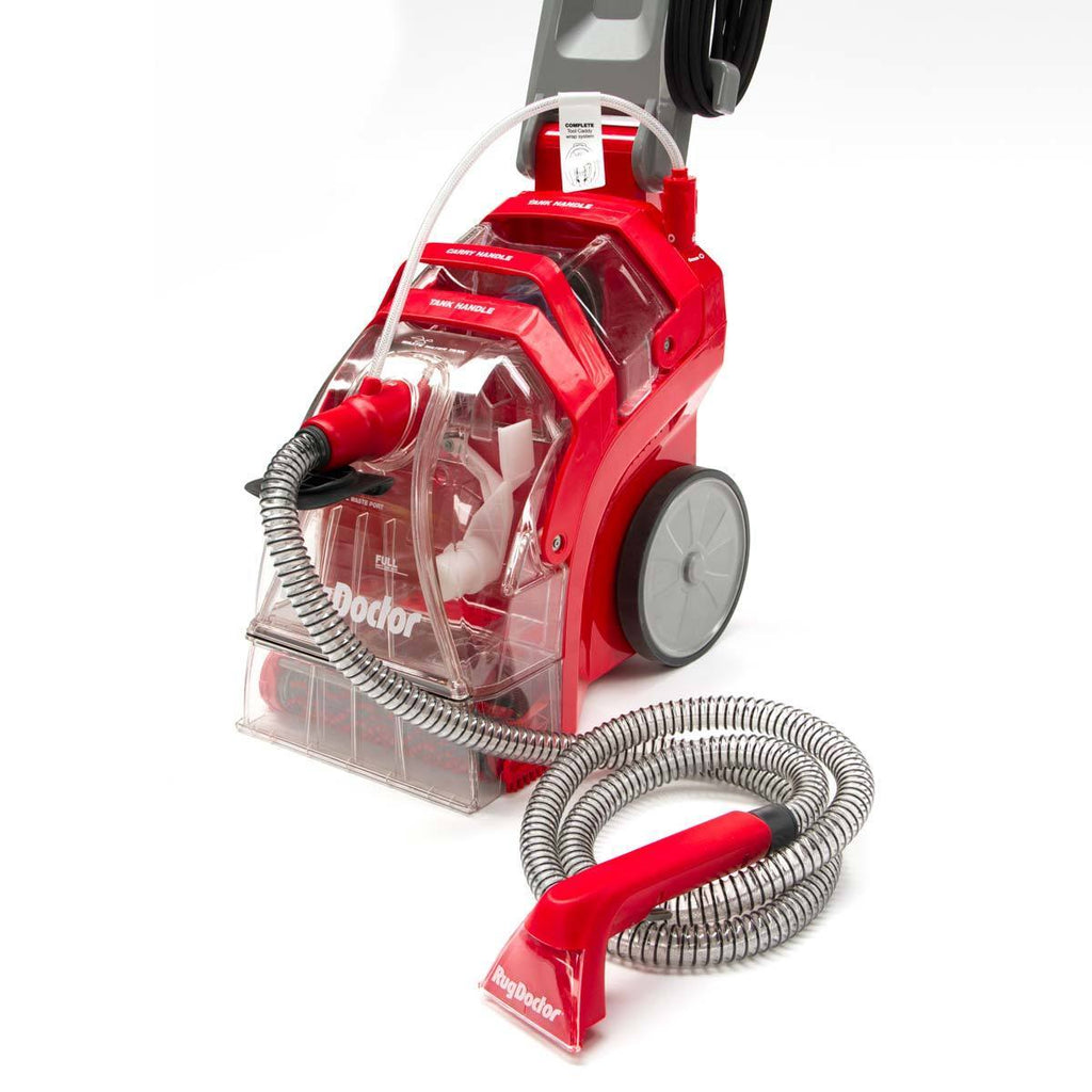 Rug Doctor Deep Carpet Cleaner Machine – 3.8L, 1300W, with 2 x 1L Carpet Detergent, Red