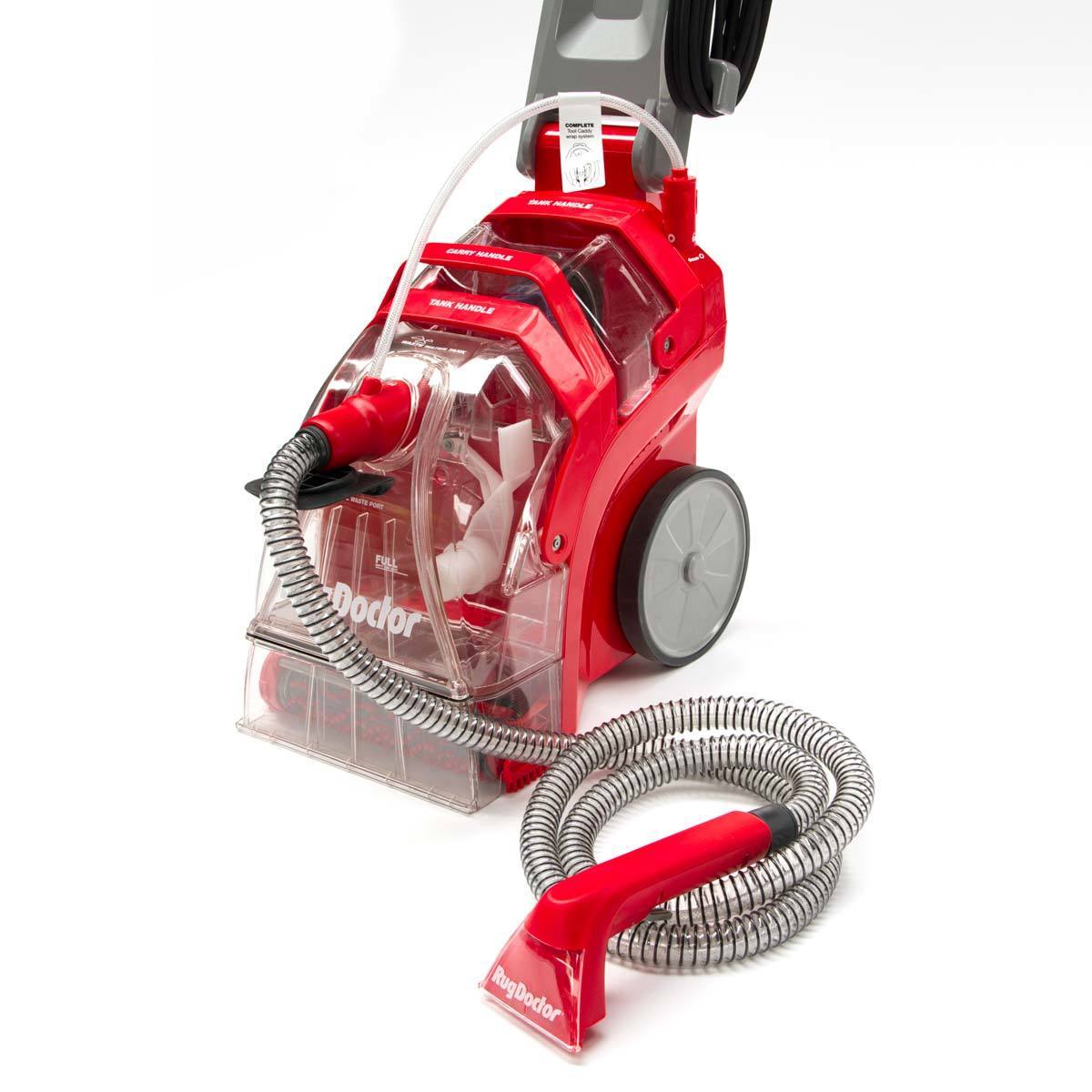 Rug Doctor Deep Carpet Cleaner Machine – 3.8L, 1300W, with 2 x 1L Carpet Detergent, Red