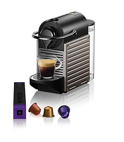 Nespresso Pixie by Breville Titanium – Compact Espresso & Lungo Machine, 19 Bar Pressure, 25-Second Heat-Up