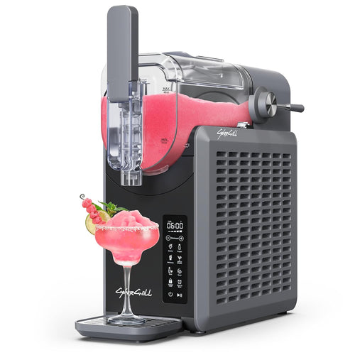 Stainless home slushie and frozen drink machine with 68 oz tank