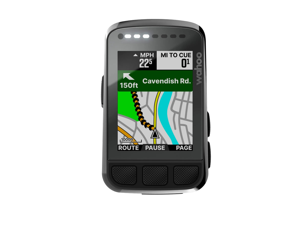 Wahoo ELEMNT Bolt V2 GPS cycling bike computer on handlebar mount