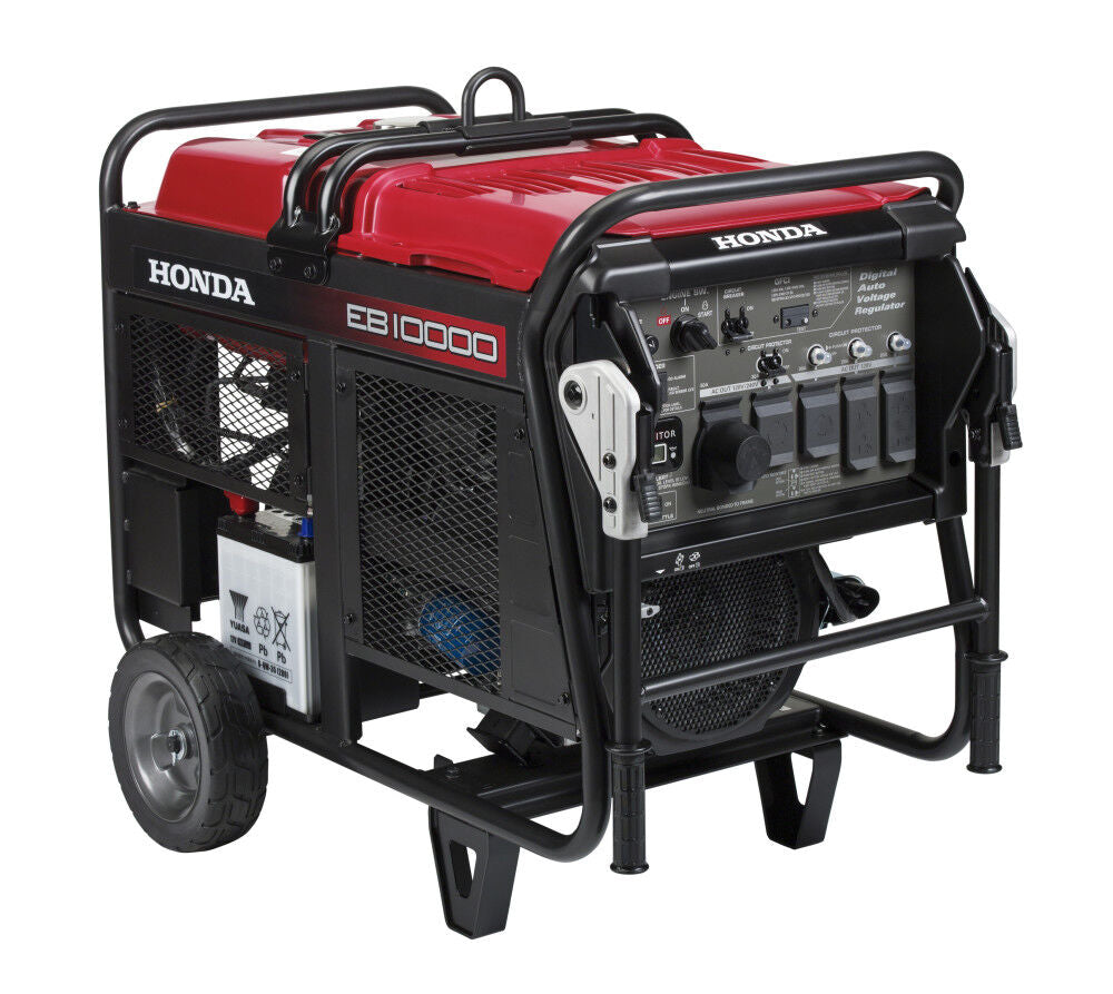 Honda EB10000 Industrial Generator – 10,000W GX630 V-Twin with CO-MINDER, Electric Start