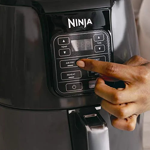 Ninja AF101 4-Quart Air Fryer - Black/Grey, 105-400F, Ceramic Nonstick Basket, Roast, Reheat & Dehydrate