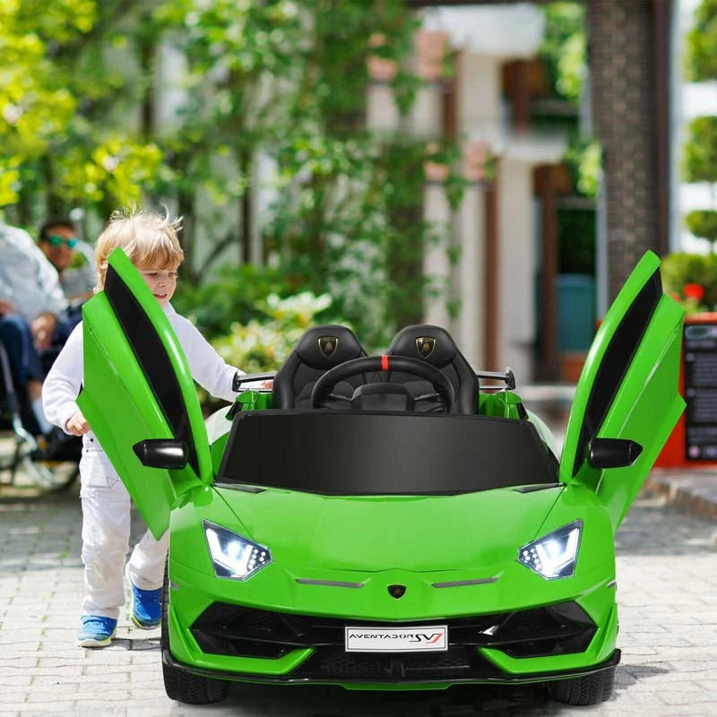 Licensed Lamborghini SVJ 12V Kids Ride-On Car – Electric Sports Car with Remote, Trunk, Music & LED Lights