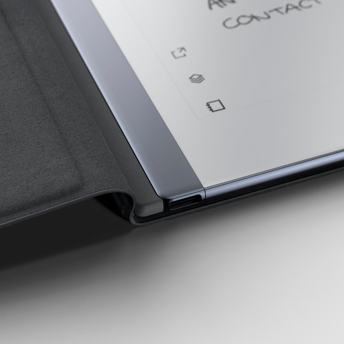 reMarkable 2 – 10.3" Paper Tablet with Marker Plus and Black Leather Book Folio