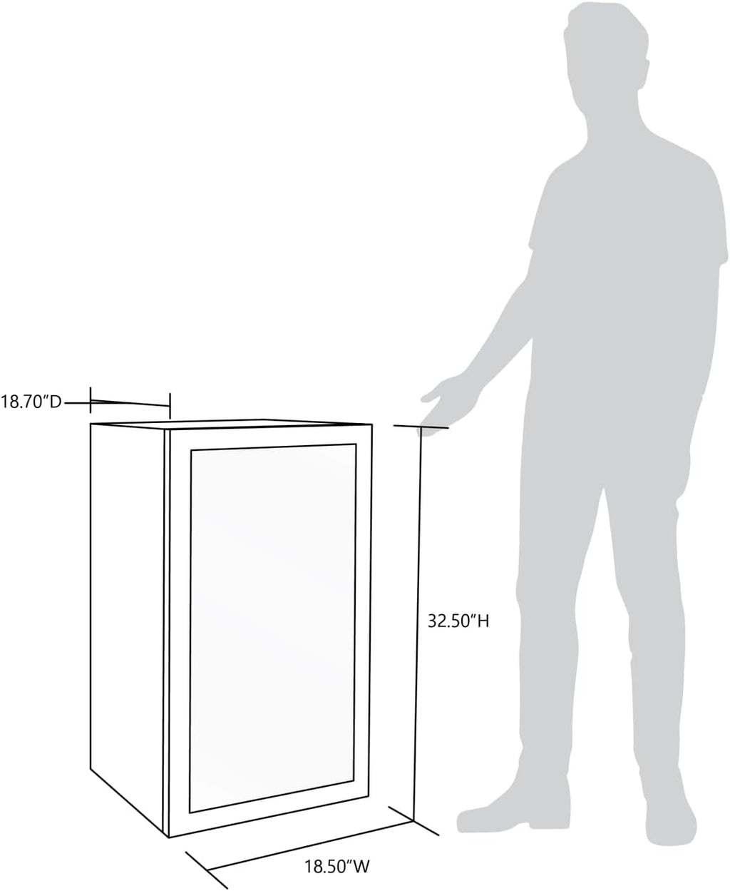 NewAir 126 Can Beverage Refrigerator – Freestanding Mini Fridge, Glass Door, LED, 7 Settings