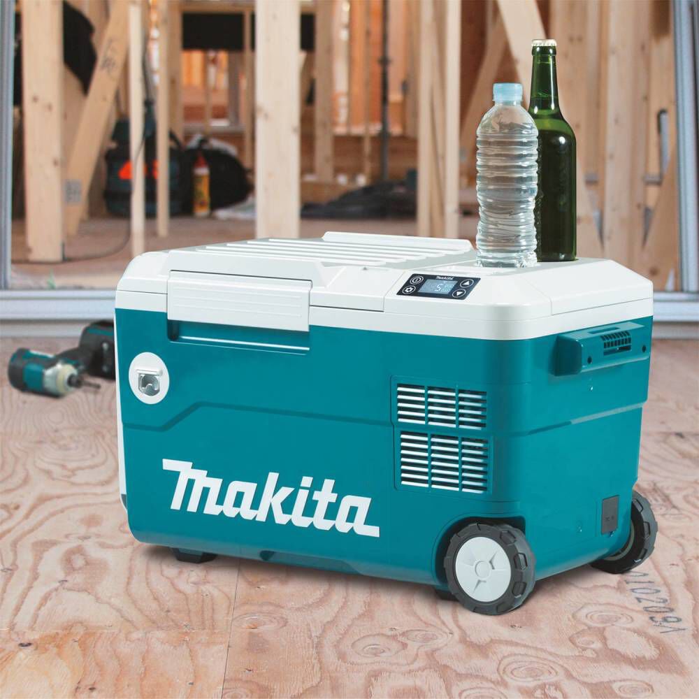 Makita 18V X2 LXT Cooler/Warmer Box DCW180Z – 12V/24V Car & AC Powered, 4 Cooling + 2 Warming Modes