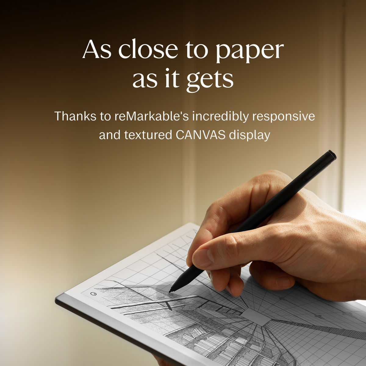 reMarkable 2 – 10.3" Paper Tablet with Marker Plus and Black Leather Book Folio