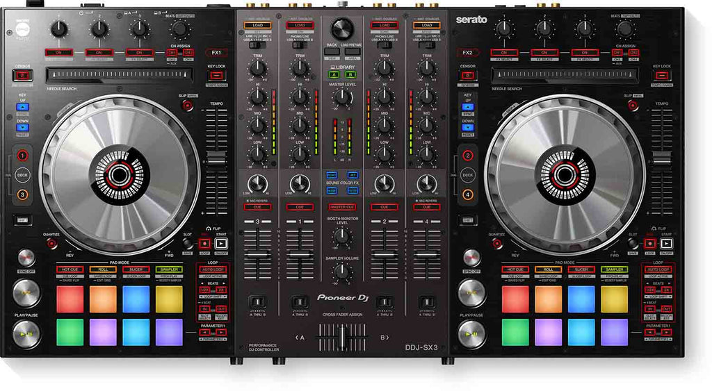Pioneer DJ DDJ-SX3 4-Channel Serato DJ Pro Controller – B-Stock