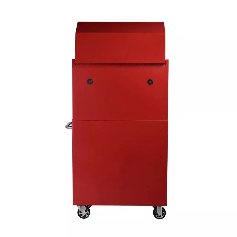 36-Inch 12-Drawer Tool Chest & Cabinet Combo – Red, Ball-Bearing Slides, Power Strip, 1,200 lb