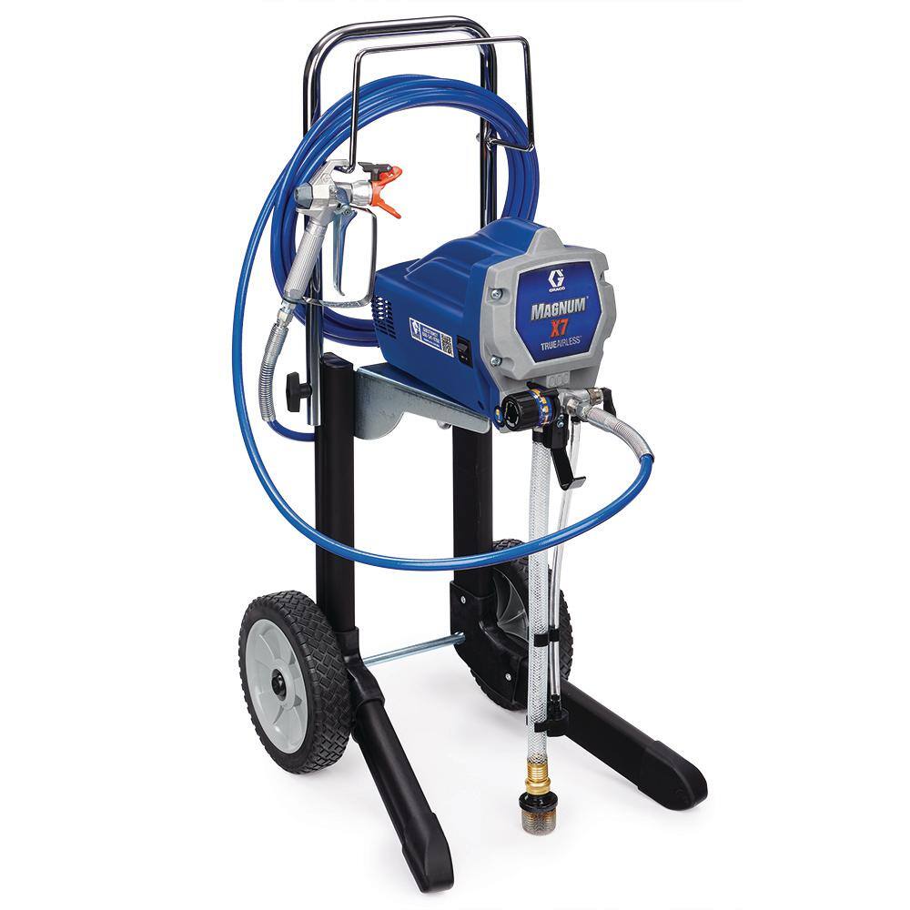 Graco Magnum X7 stand cart airless paint sprayer with spray gun and hose