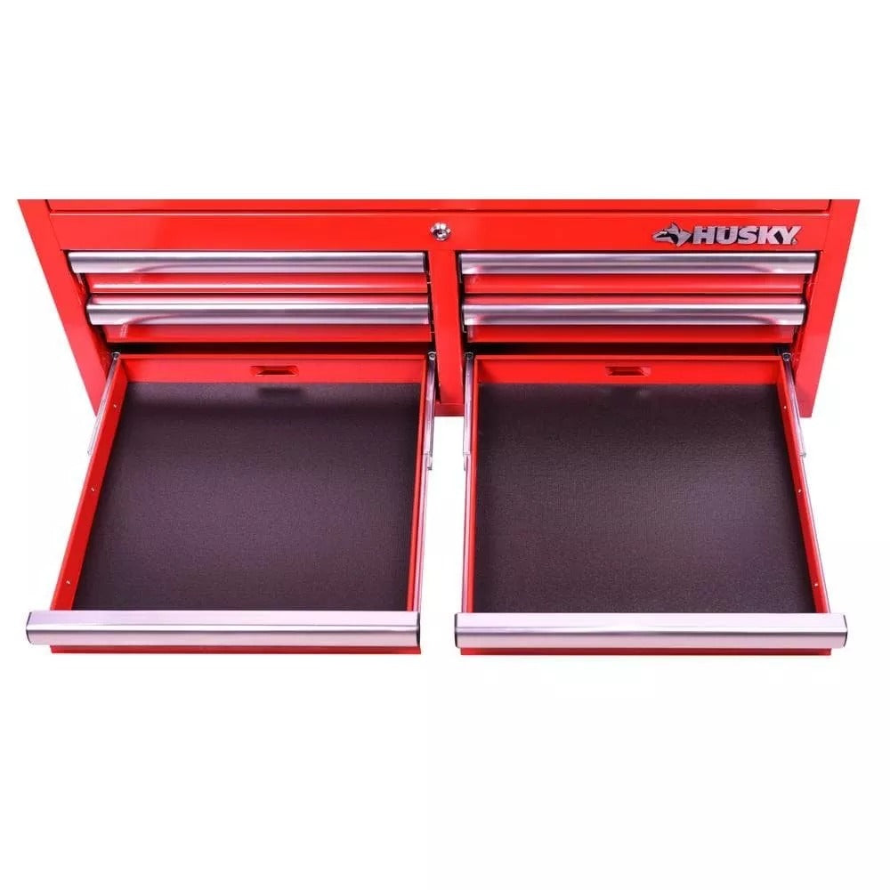 36-Inch 12-Drawer Tool Chest & Cabinet Combo – Red, Ball-Bearing Slides, Power Strip, 1,200 lb