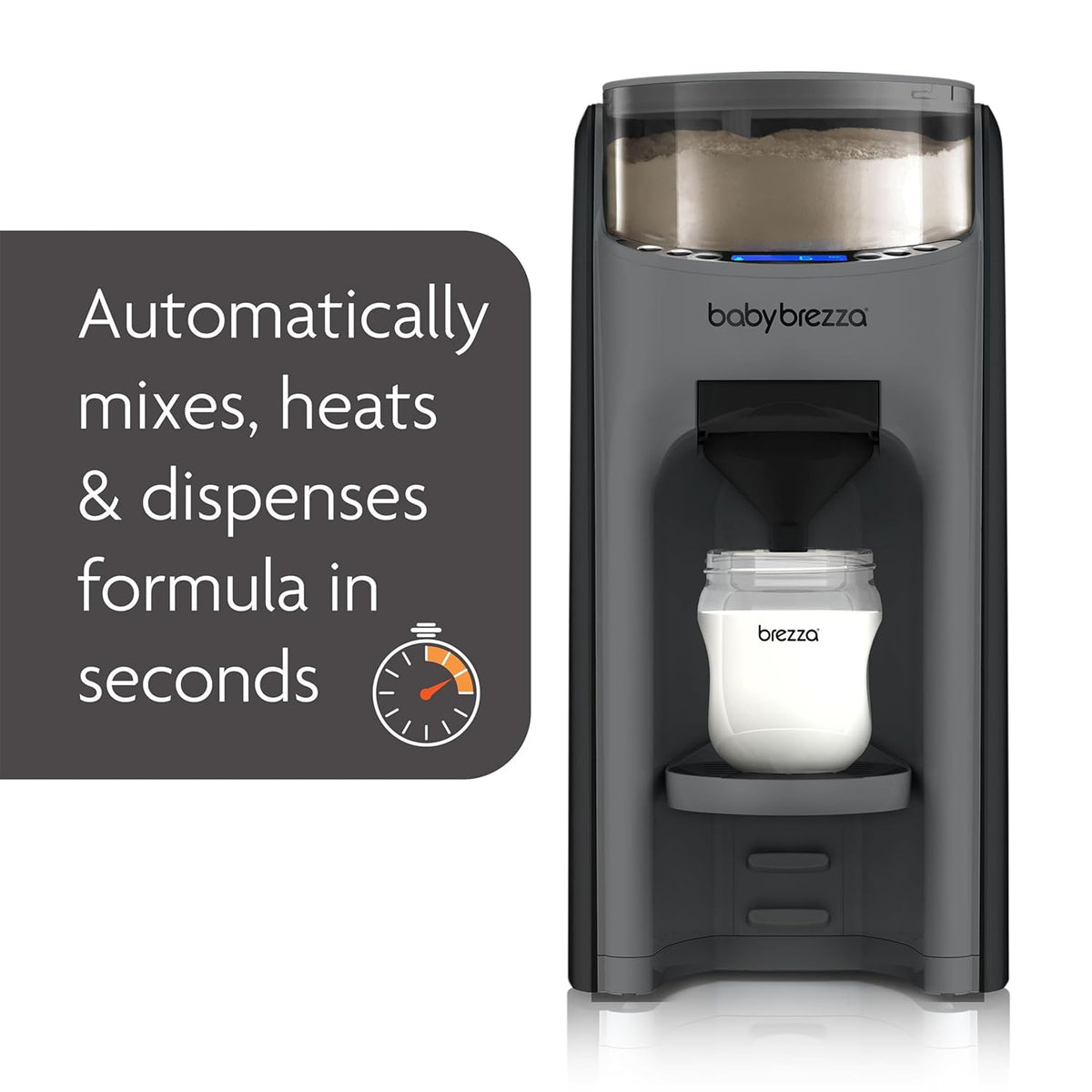 Baby Brezza Formula Pro Advanced Automatic Warm Formula Dispenser, BPA-Free, White