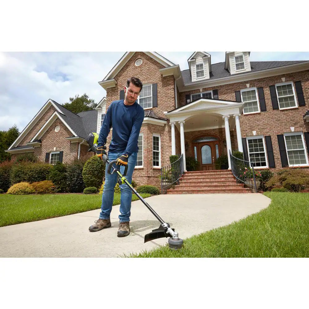 RYOBI RY4CSS 30cc 4-Stroke Straight Shaft Gas Trimmer – Attachment Capable, 18" Cut