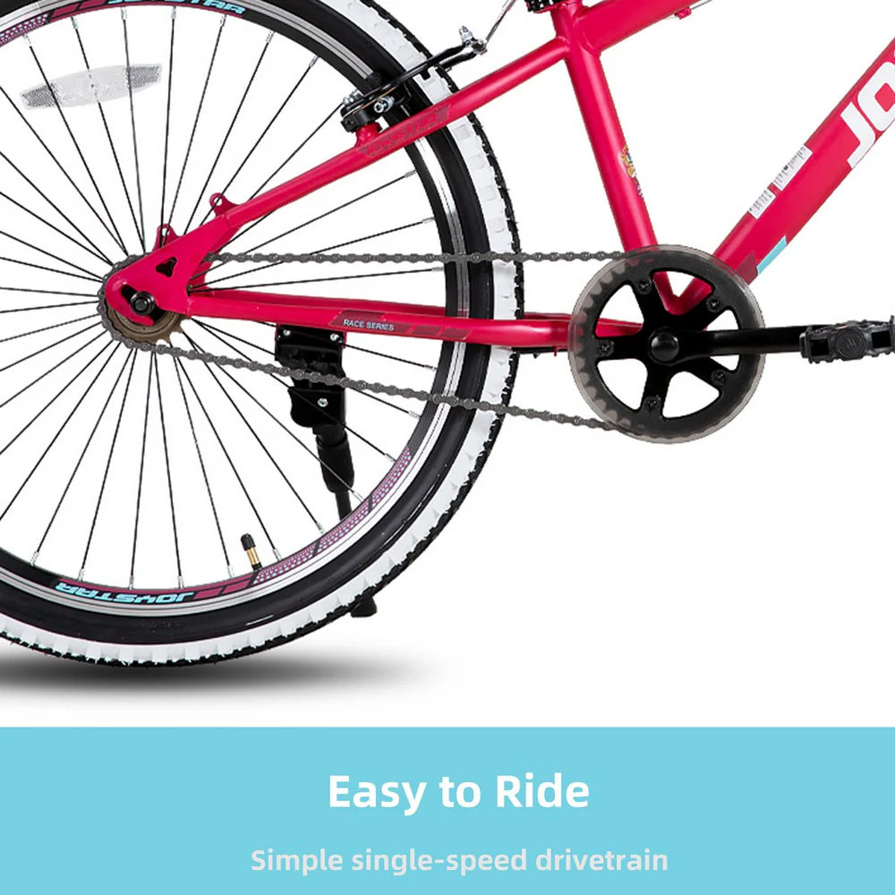 JOYSTAR Lubbock Kids Mountain Bike 20" and 24" Single-Speed Bicycle for Boys and Girls