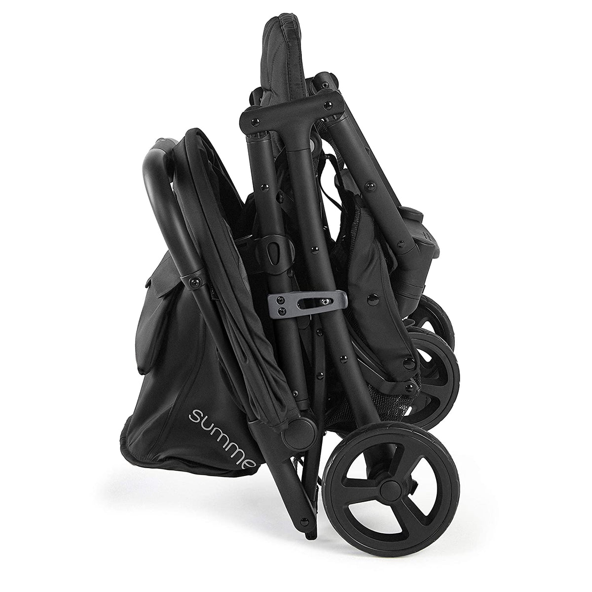Summer 3Dpac CS+ Double Stroller – Lightweight Car-Seat-Compatible Twin Pushchair, One-Hand Fold, Black