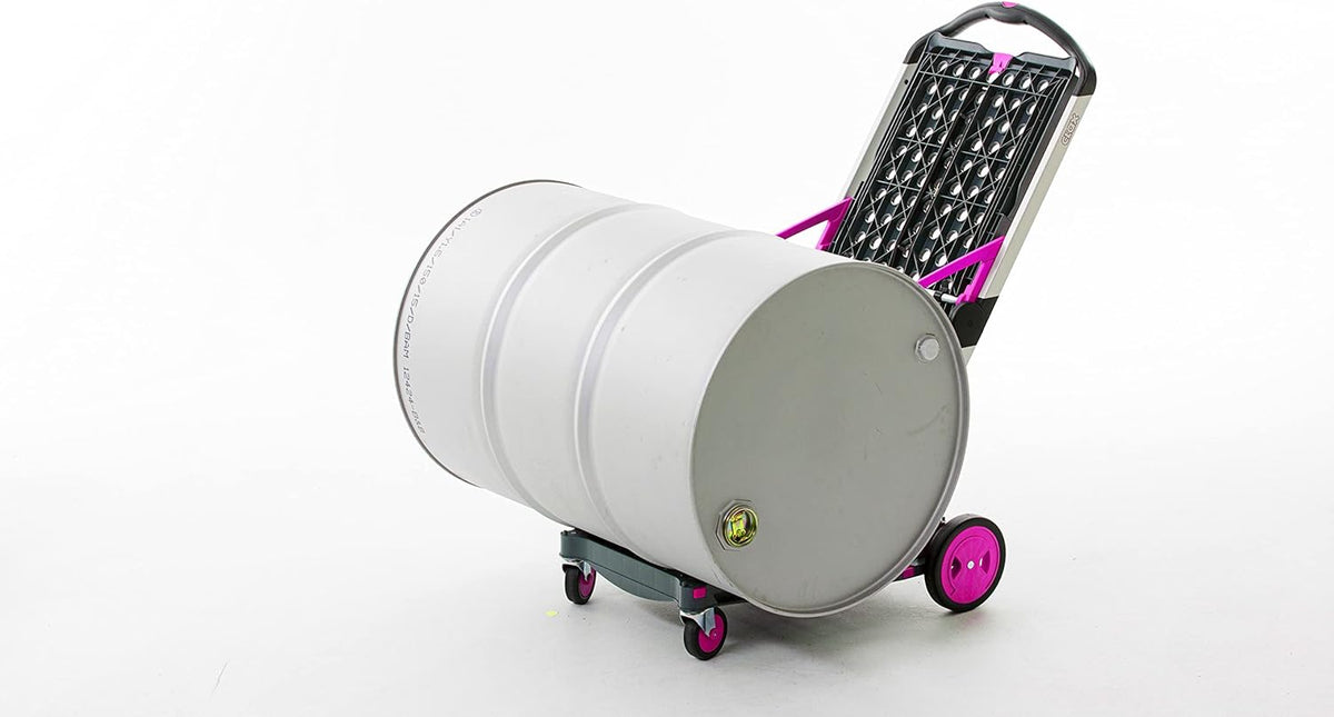 CLAX Folding Collapsible Transport Trolley – Aluminium Frame, Storage Crate, 132 lb Load