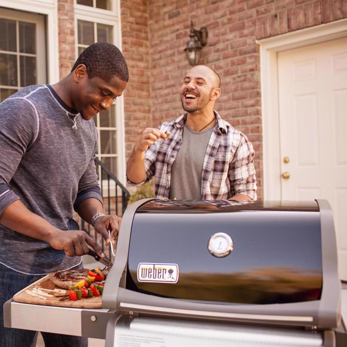 Weber Spirit E-210 Liquid Propane Gas Grill – Black, GS4 Grilling System with Open Cart