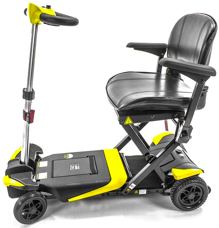 Transformer Remote-Control Folding Mobility Scooter, Lightweight 4-Wheel Travel Scooter, Airline Approved