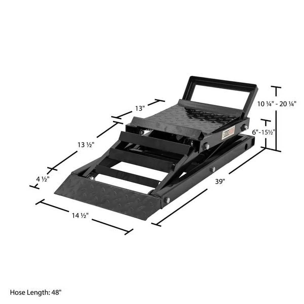 Black Widow Hydraulic Drive-Up Car Lift Ramps – 3,000 lb per Pair Capacity for Home Garage & Restoration