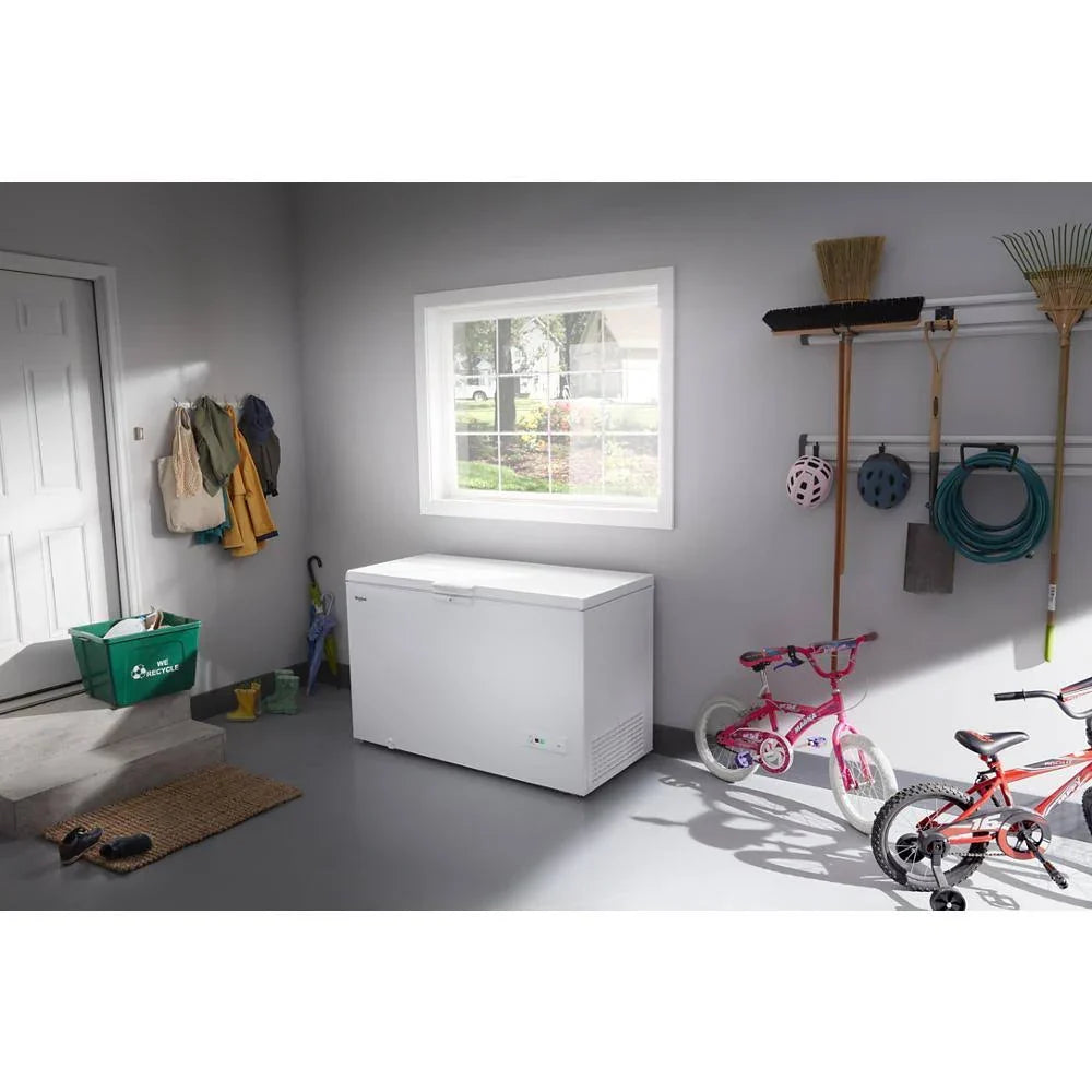 Whirlpool 16 cu. ft. Convertible Chest Freezer to Refrigerator – Garage Ready, White, with Baskets