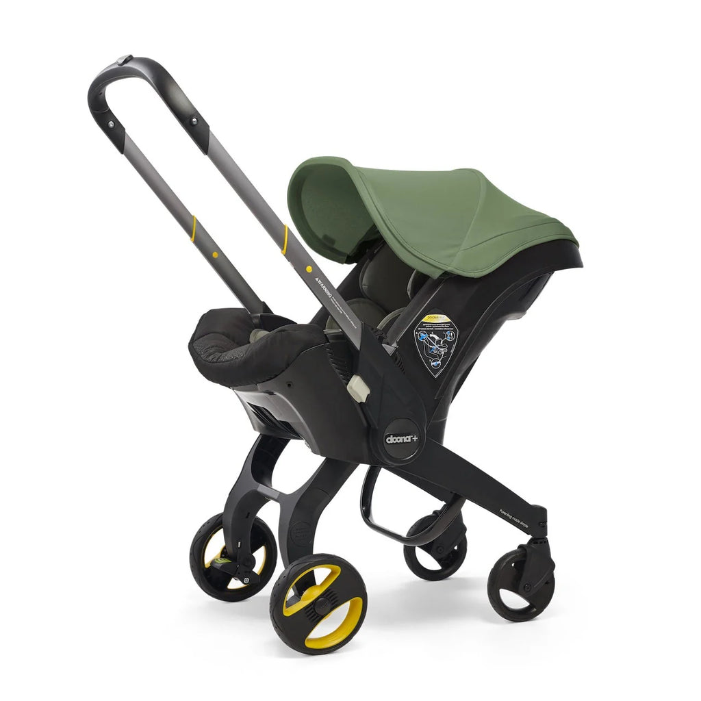 DOONA Infant Car Seat Stroller with LATCH Base – All-in-One Travel System, Nitro Black (Open Box)