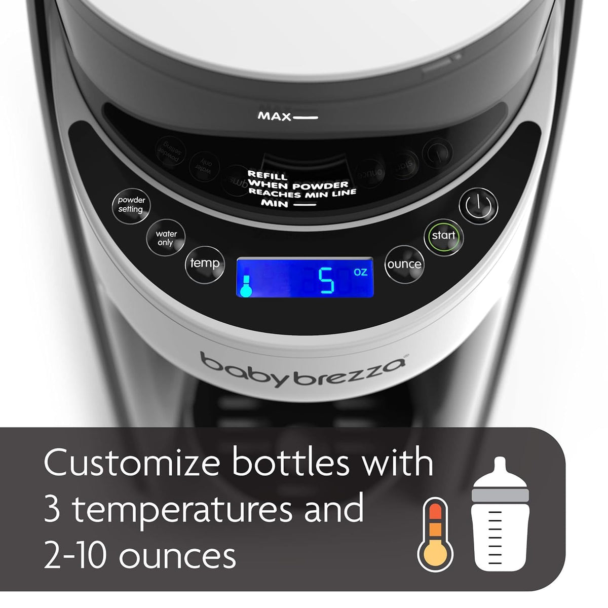 Baby Brezza Formula Pro Advanced Automatic Warm Formula Dispenser, BPA-Free, White
