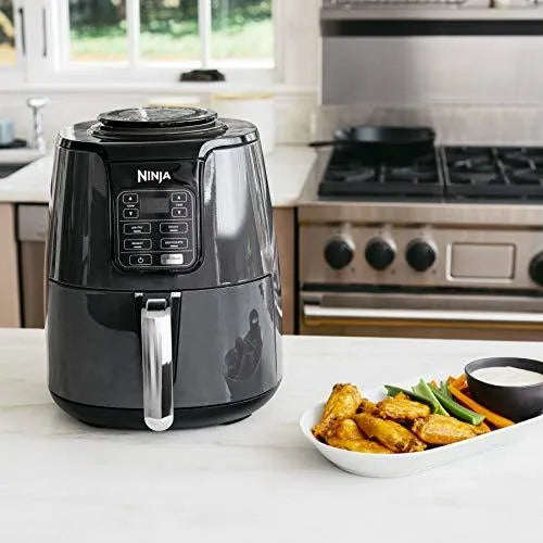 Ninja AF101 4-Quart Air Fryer - Black/Grey, 105-400F, Ceramic Nonstick Basket, Roast, Reheat & Dehydrate