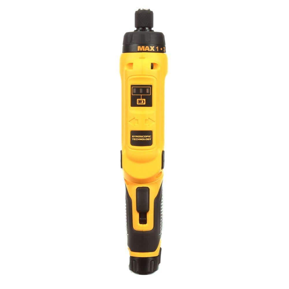 DEWALT 8V MAX Gyroscopic Cordless Screwdriver DCF680N2 – 2 Batteries, Charger & Bag