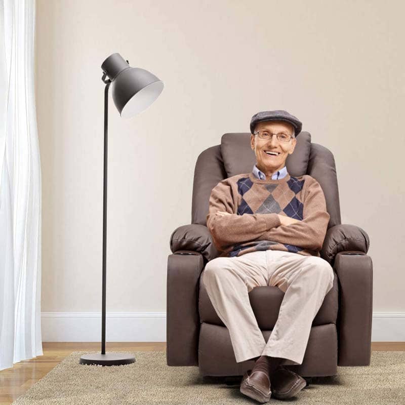 Electric Power Lift Recliner Chair with Heat & 8-Point Massage – USB, Cup Holders, for Elderly