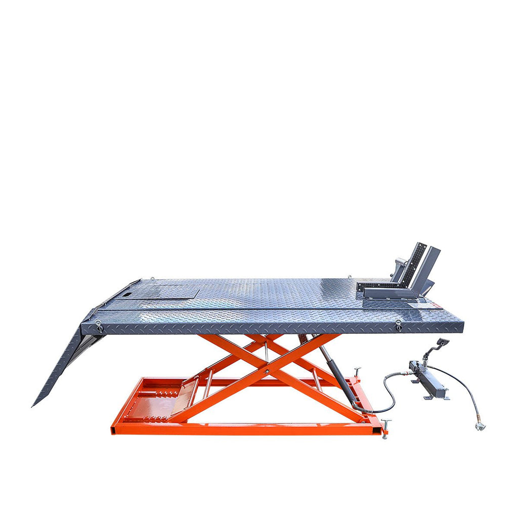 TMG-1500PML 1500 lb Motorcycle/ATV Scissor Lift – 48-Inch Air & Foot-Pedal Platform