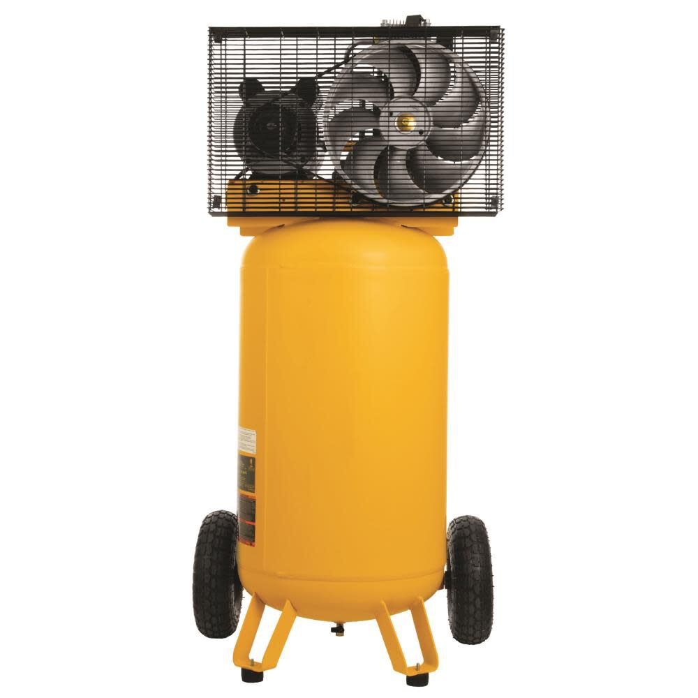 DEWALT DXCM251 25 Gallon 200 PSI Vertical Electric Air Compressor – Portable Wheeled, 2.0 HP