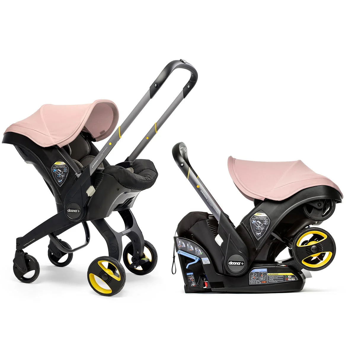 DOONA Infant Car Seat Stroller with LATCH Base – All-in-One Travel System, Nitro Black (Open Box)