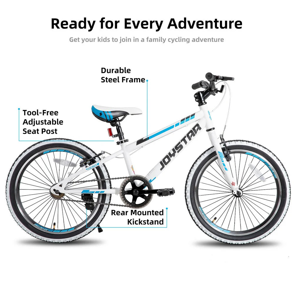 JOYSTAR Lubbock Kids Mountain Bike 20" and 24" Single-Speed Bicycle for Boys and Girls