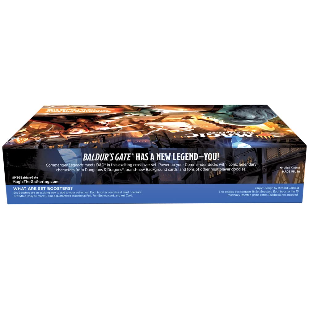 Magic: The Gathering Commander Legends – Battle for Baldur's Gate Set Booster Box (18 Packs)