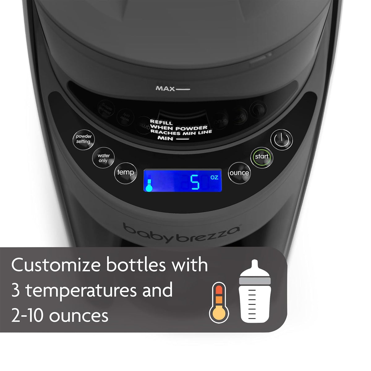 Baby Brezza Formula Pro Advanced Automatic Warm Formula Dispenser, BPA-Free, White