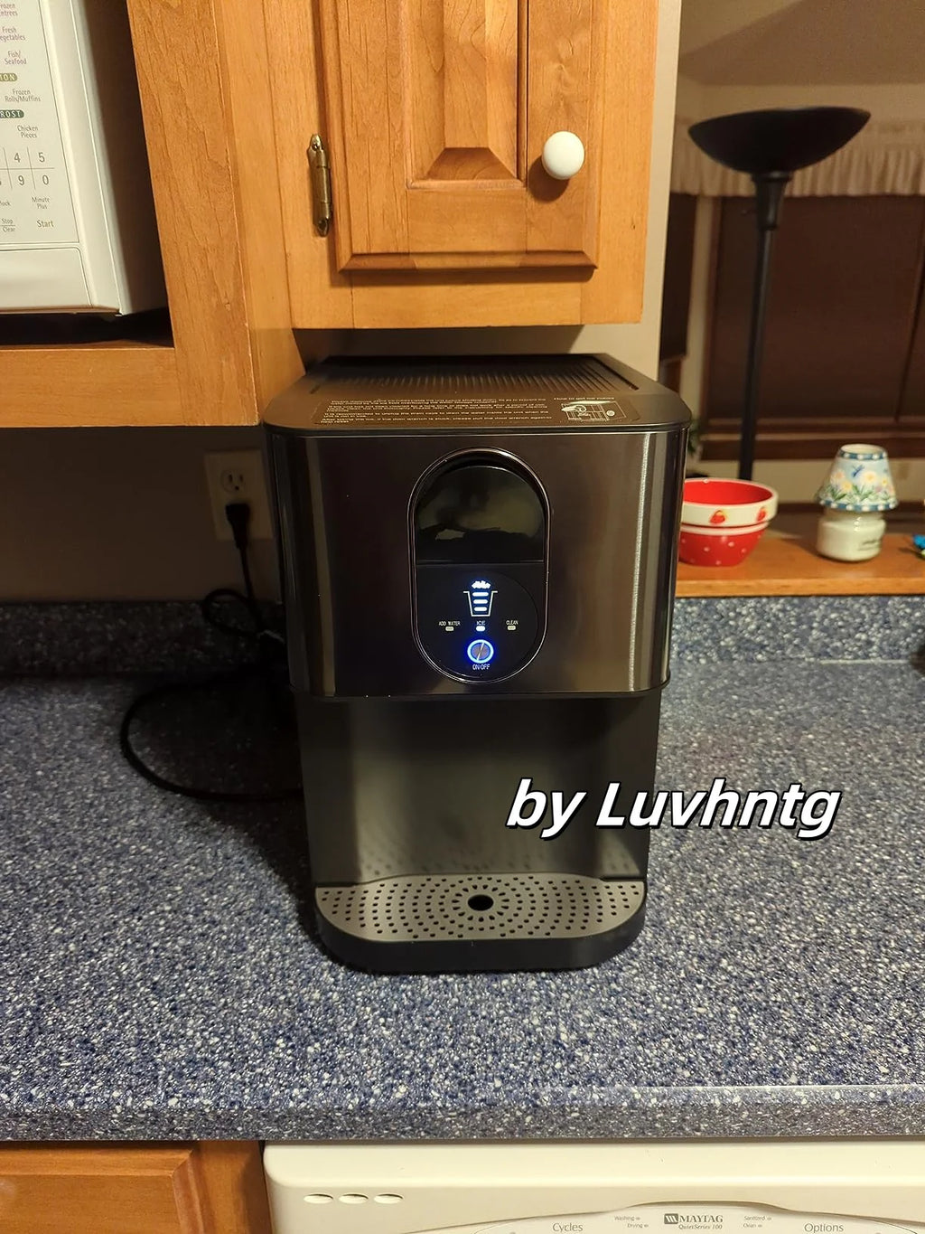 COWSAR Countertop Nugget Ice Maker – 44 lb/24h Self-Dispensing Pellet Ice Machine