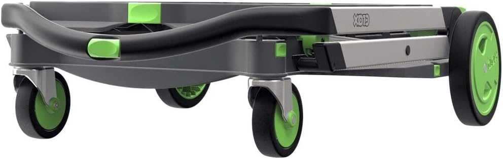 CLAX Folding Collapsible Transport Trolley – Aluminium Frame, Storage Crate, 132 lb Load