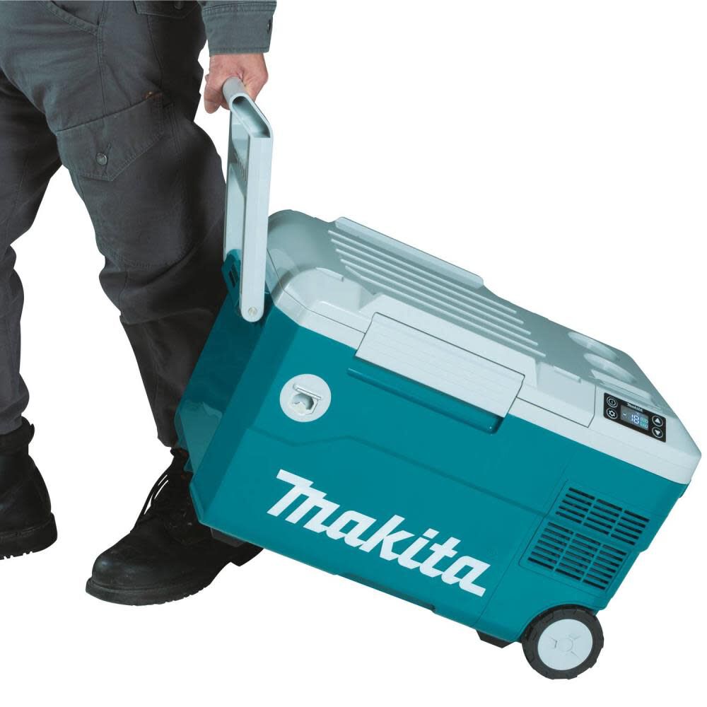 Makita 18V X2 LXT Cooler/Warmer Box DCW180Z – 12V/24V Car & AC Powered, 4 Cooling + 2 Warming Modes