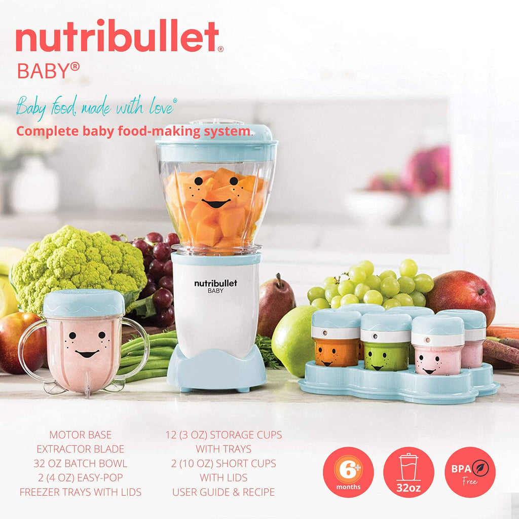 NutriBullet Baby Complete Food-Making System – Blender & Storage Set for Healthy Homemade Purees