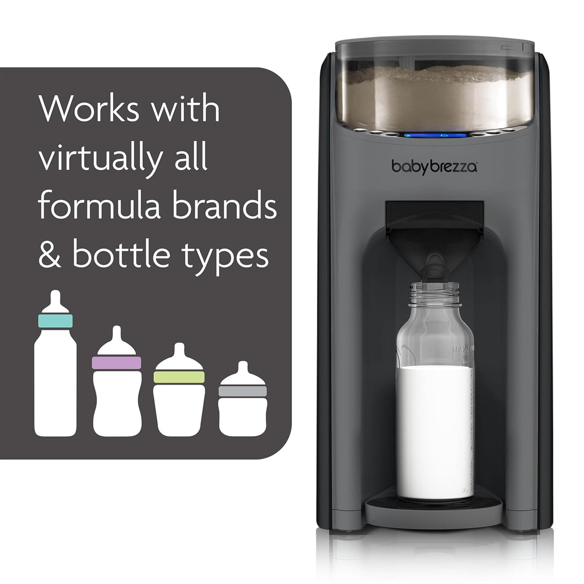 Baby Brezza Formula Pro Advanced Automatic Warm Formula Dispenser, BPA-Free, White