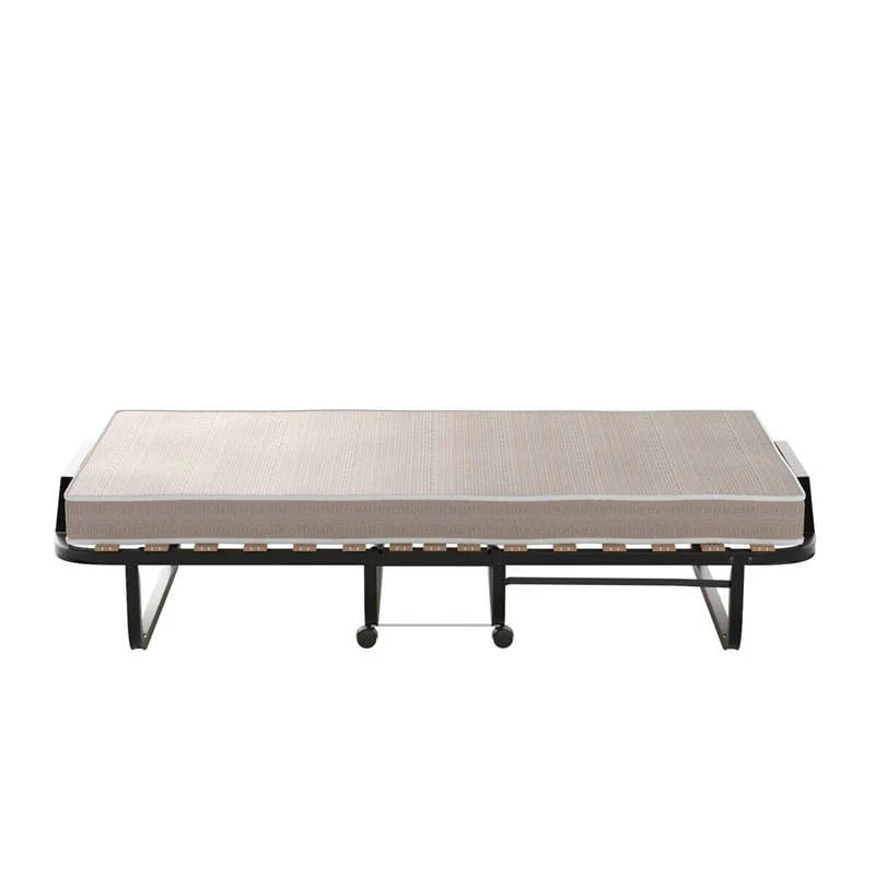 79" x 31.5" Folding Rollaway Guest Bed with Memory Foam Mattress on Wheels