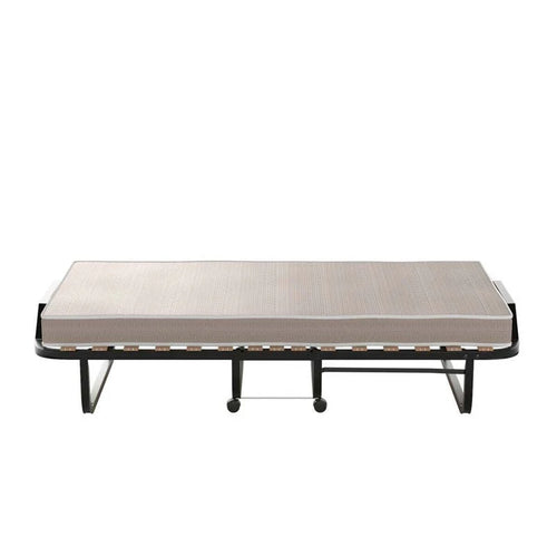 79" x 31.5" Folding Rollaway Guest Bed with Memory Foam Mattress on Wheels