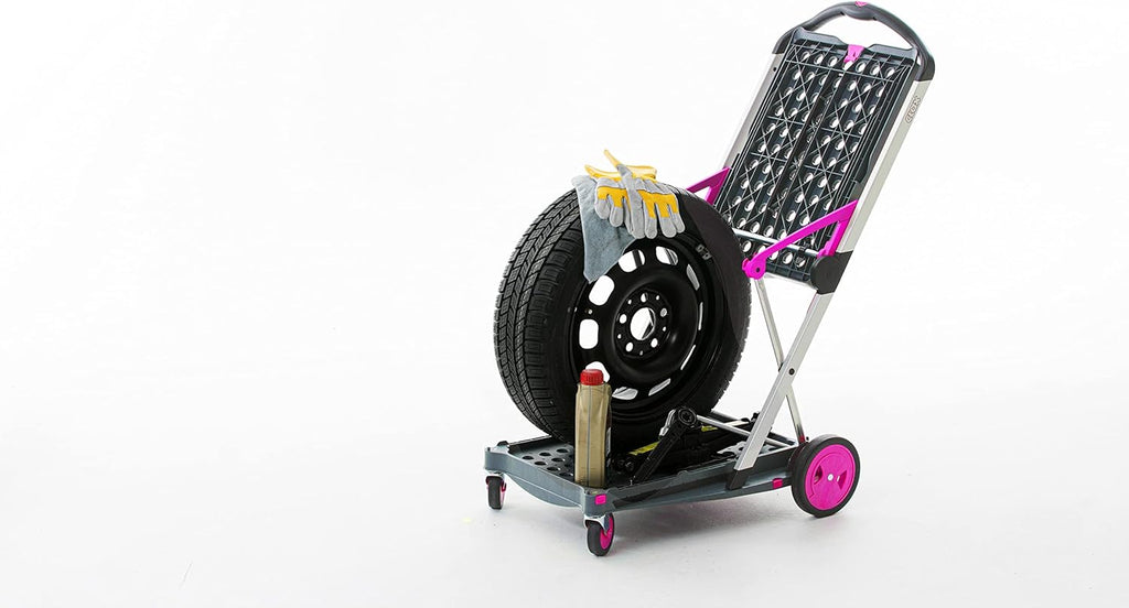 CLAX Folding Collapsible Transport Trolley – Aluminium Frame, Storage Crate, 132 lb Load
